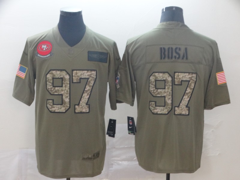 Men's San Francisco 49ers Nick Bosa #97 Brown Jersey